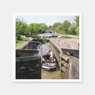 SERVIETTE EN PAPIER CANAL NARROWBOATS
