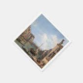 Serviette En Papier Canaletto Vue sur le Grand Canal (Coin)