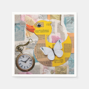 Serviette en papier Canard