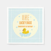 Serviette En Papier Canard 1er anniversaire (Devant)