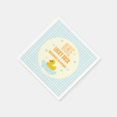 Serviette En Papier Canard 1er anniversaire (Coin)