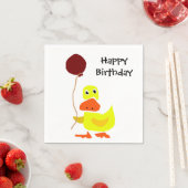 Serviette En Papier Canard amusant avec ballons Joyeux serviettes d'an (En situation)