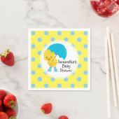 Serviette En Papier Canard avec Baby shower parapluie (En situation)