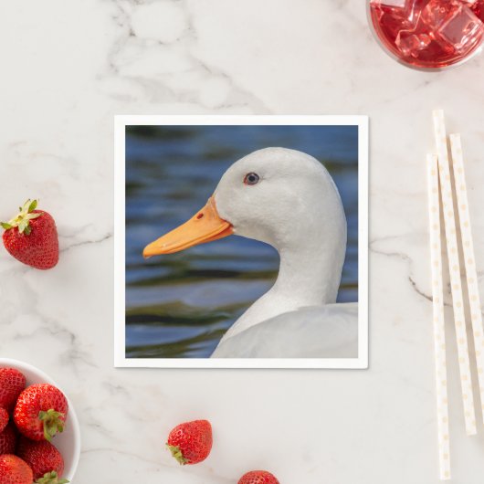 Serviette En Papier Canard blanc (En situation)