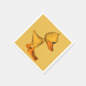 Serviette En Papier Canard de dessin animé jaune (Coin)