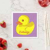 Serviette En Papier Canard en caoutchouc mou Thunder_Cove (En situation)
