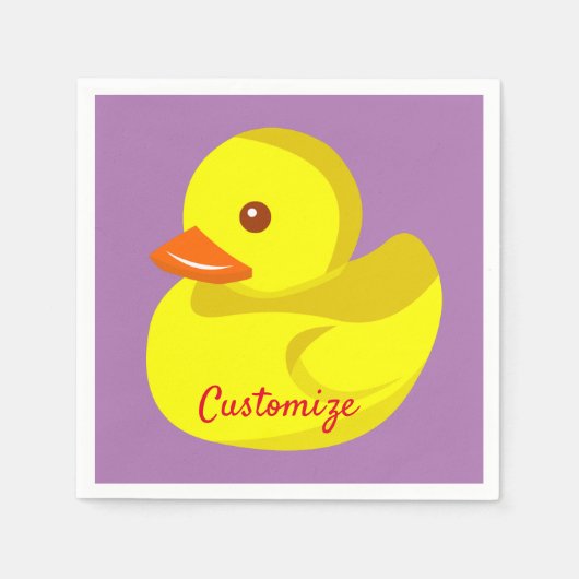 Serviette En Papier Canard en caoutchouc mou Thunder_Cove (Devant)