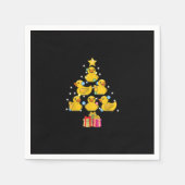 Serviette En Papier Canard en caoutchouc Noël Arbre canard canard Noël (Devant)
