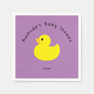 Serviette En Papier Canard Jaune - Baby Shower