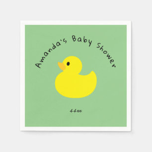 Serviette En Papier Canard jaune - Baby shower