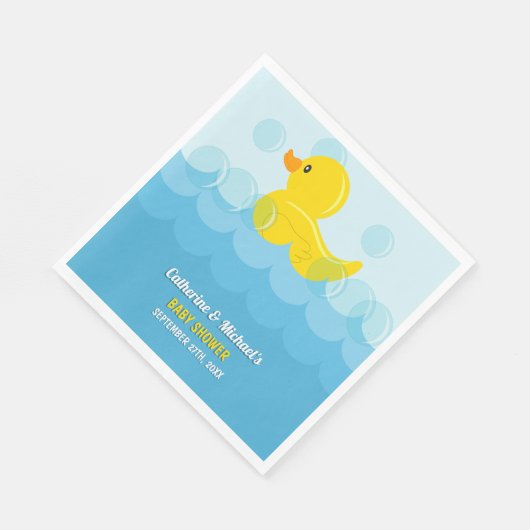 Serviette En Papier Canard Jaune En Caoutchouc Frotter Un Dub Baby sho (Coin)