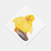 Serviette En Papier Canard jaune mignon (Coin)