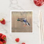 Serviette En Papier Canard Mallard en vol (En situation)