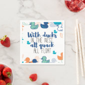 Serviette En Papier Canards amusants et canons flottants en quack Conc (En situation)