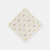 Serviette En Papier Canards et jonquilles au printemps (Coin)