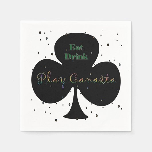 Serviette En Papier Canasta Napkins (Devant)