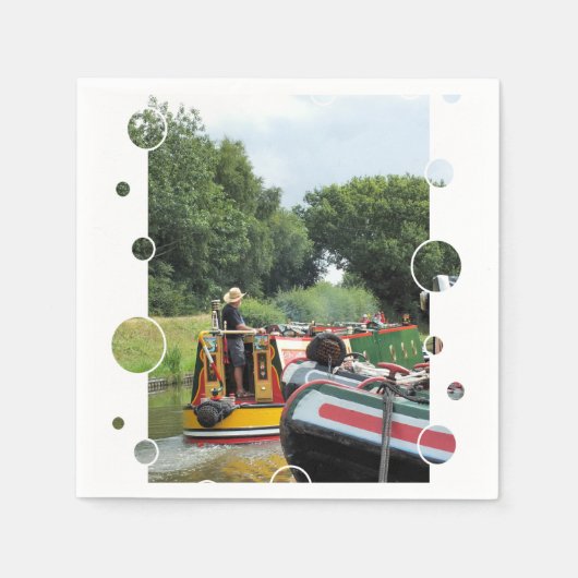 SERVIETTE EN PAPIER CANAUX (Devant)