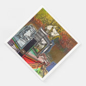 SERVIETTE EN PAPIER CANAUX (Coin)