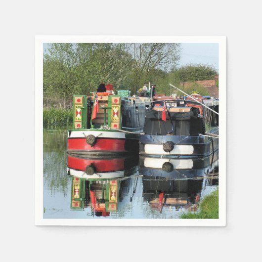 SERVIETTE EN PAPIER CANAUX (Devant)