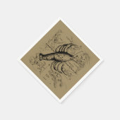 Serviette En Papier Cancer constellation Hevelius 1690 Engaving (Coin)