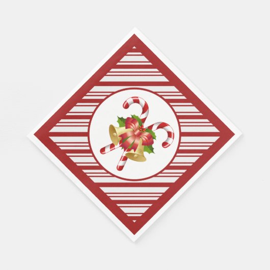 Serviette En Papier Candy Cane Christmas (Coin)