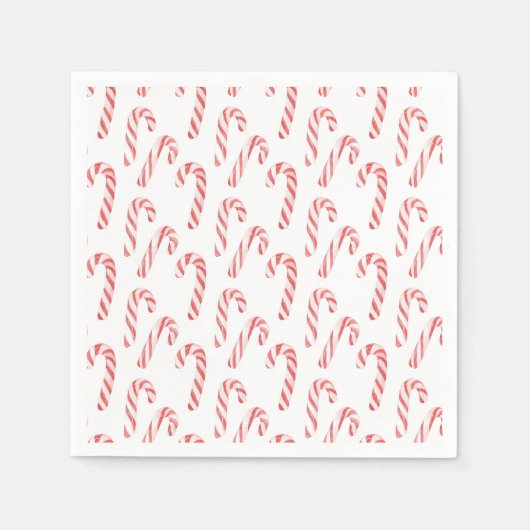 Serviette En Papier Candy Cane Festive Christmas (Devant)