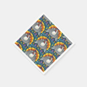 SERVIETTE EN PAPIER CANDY CORN TURKEY, MERCI OISEAU D'ART FOLK (Coin)