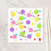 Candy Sweet Traitements et Lollipops Papier servie