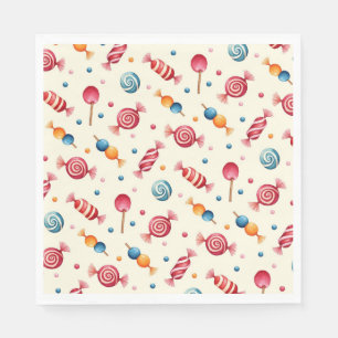 Serviette En Papier Candy Wonderland