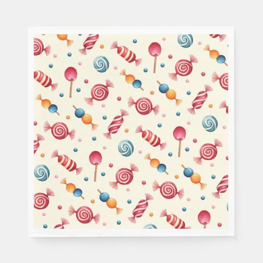 Serviette En Papier Candy Wonderland (Devant)