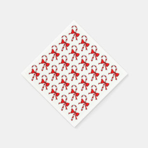 SERVIETTE EN PAPIER CANDYCANE DE NOËL