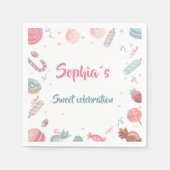 Serviette En Papier Candykand serviettes Douceur Pastel Couleurs (Devant)