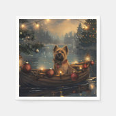 Serviette En Papier Cane Corso Noël Festive Voyage (Devant)