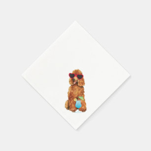 Serviette En Papier Caniche d'été