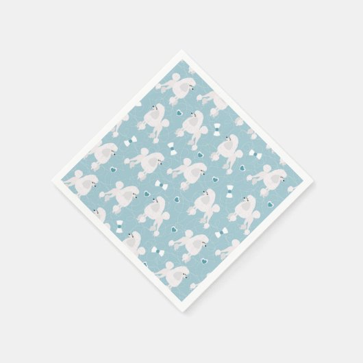 Serviette En Papier Canicules et vaches blancs Motif bleu (Coin)