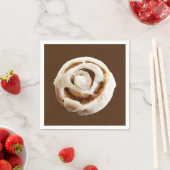 Serviette En Papier Cannelle Bun avec glace (En situation)