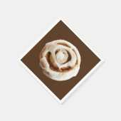 Serviette En Papier Cannelle Bun avec glace (Coin)