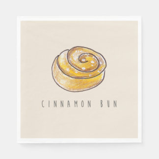 Serviette En Papier Cannelle Buns Cinnamon Rolls Café Fika