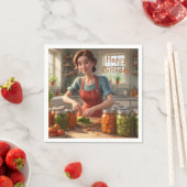 Serviette En Papier Canning Harvest (En situation)