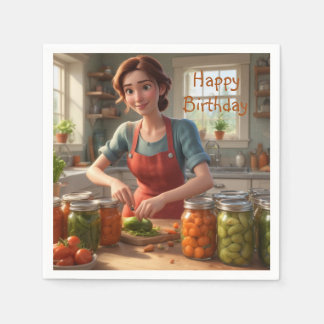 Serviette En Papier Canning Harvest