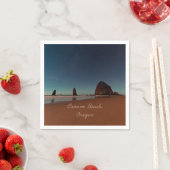 Serviette En Papier Cannon Beach Oregon Haystack Rock (En situation)