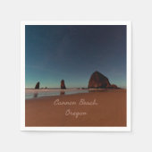 Serviette En Papier Cannon Beach Oregon Haystack Rock (Devant)