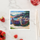 Serviette En Papier Canoës de guerre (En situation)