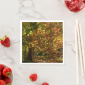 Serviette En Papier Canopée des Feuilles d'automne II Photographie d'a (En situation)