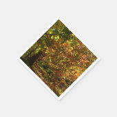 Serviette En Papier Canopée des Feuilles d'automne II Photographie d'a (Coin)