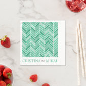 Serviette En Papier Cantileveron Cocktail Party | Vert menthe (En situation)