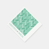 Serviette En Papier Cantileveron Cocktail Party | Vert menthe (Coin)
