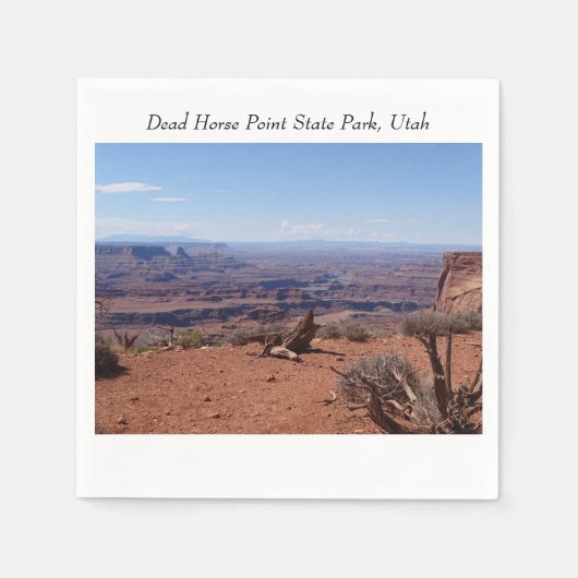 Serviette En Papier Canyons à Dead Horse Point State Park (Devant)