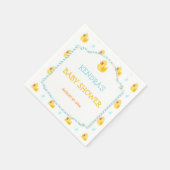 Serviette En Papier Caoutchouc Canard canard genre neutre Aqua jaune (Coin)