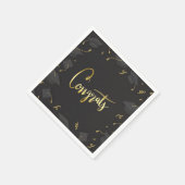 Serviette En Papier Cap & Confetti Graduation Congrats (Coin)